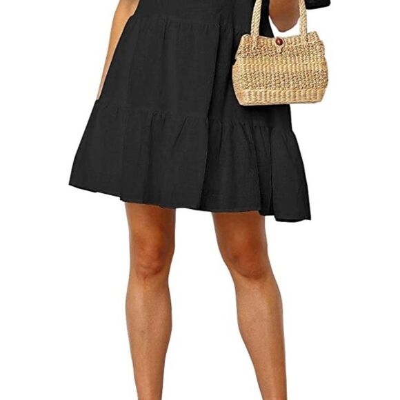 NWT XS Fancyinn Cute Black Shift Dress - Picture 2 of 7